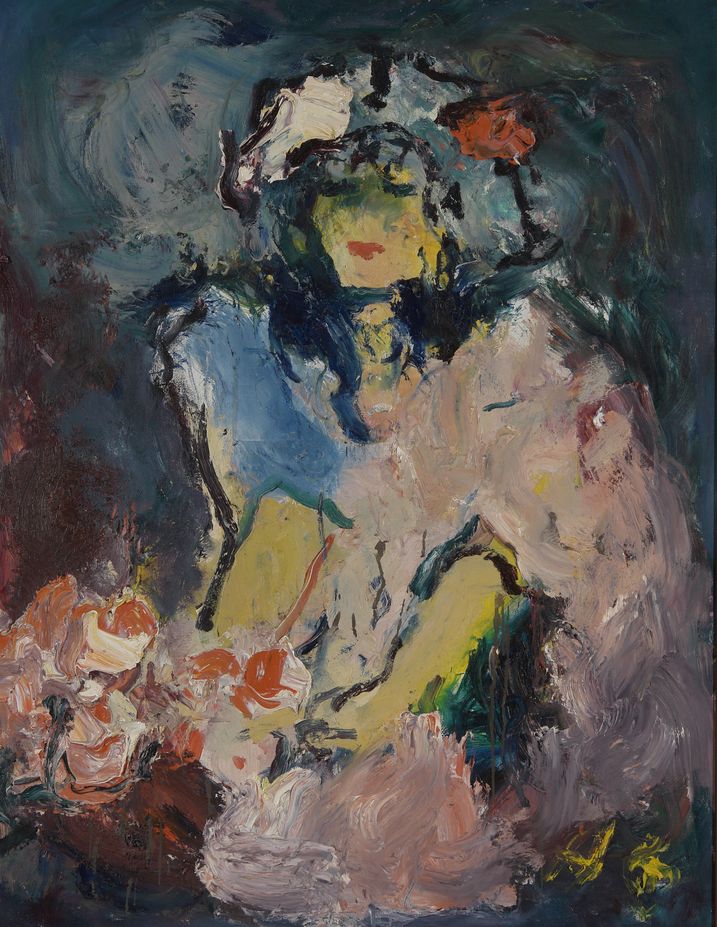 11. Нежность (Дама в розовом боа). 2003. Холст, масло. 90х70
