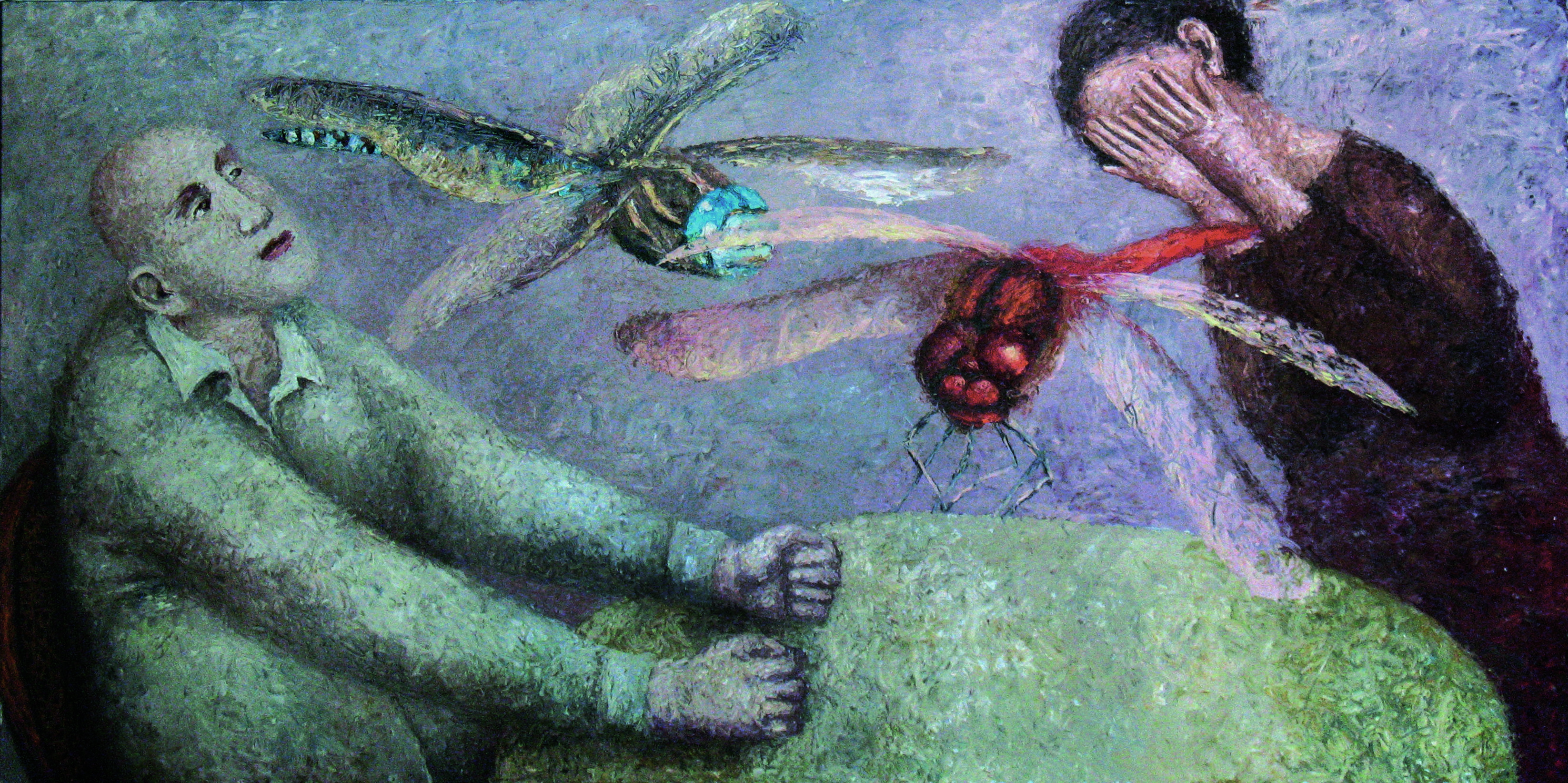 Стрекозы, холст, масло, 2008-2009