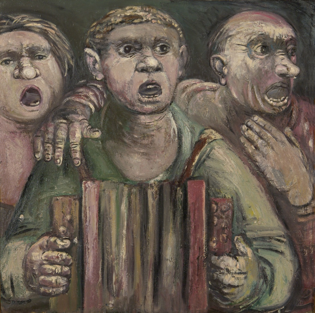 Праздник. 1997. Холст,масло. 115х115