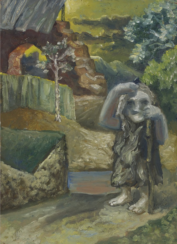 Homo Sapiens. 1972. Картон, масло. 47х34