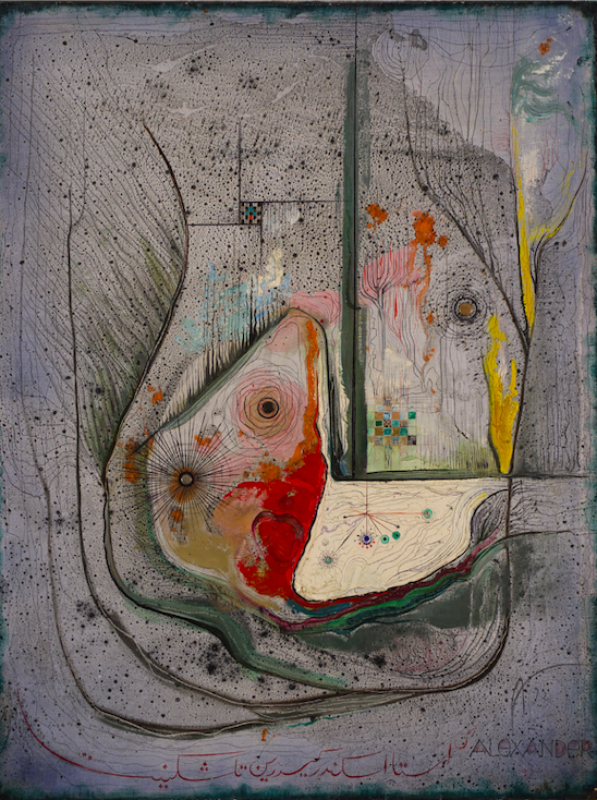 Стеклянный зверинец, 1993, холст, масло, 77х100
