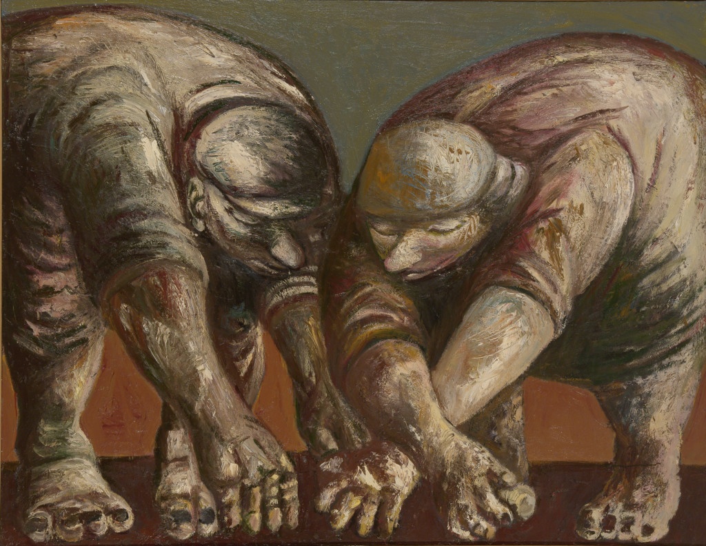 Крестьяне. 1994. Холст, масло. 140х180