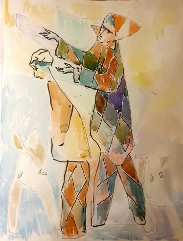 Без названия.1994. Бумага, акварель. 50х37 